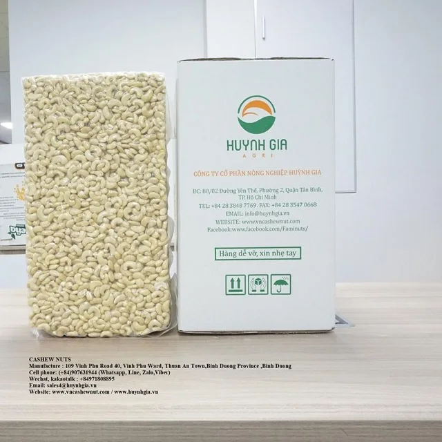 В соответствии со Стандартом AFI, белое целое ГМО, потребление человеком, класс A, максимальный уровень влажности 5%, орехи кешью из Вьетнама