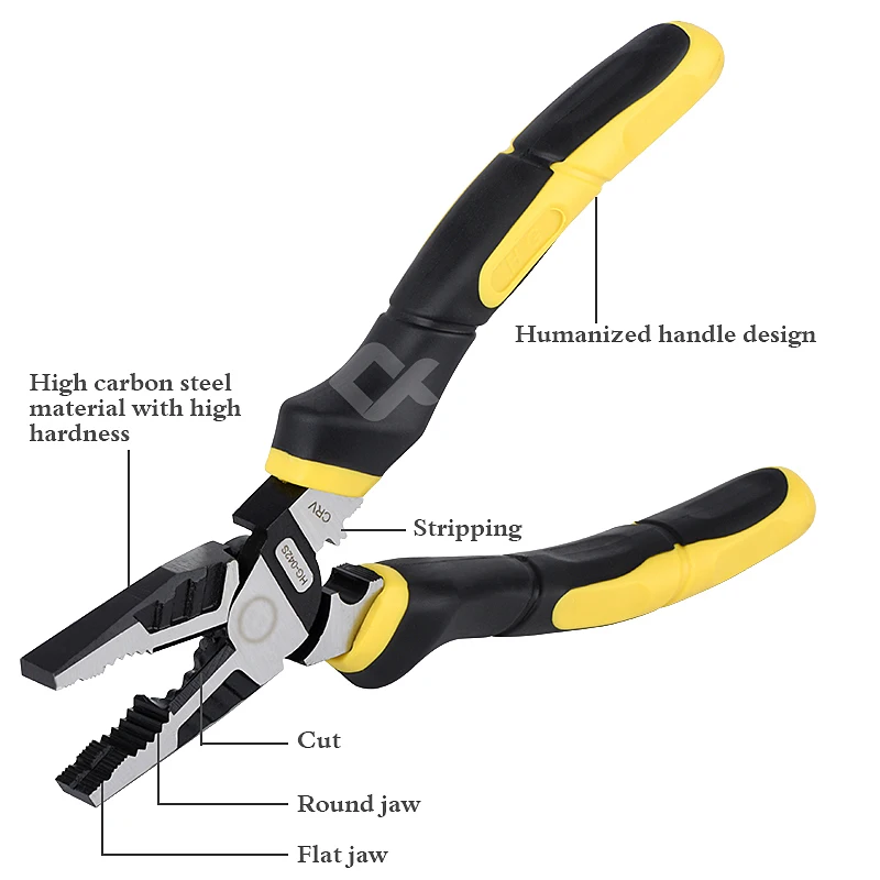 Electrician Pliers Tools Multifunction Combination Pliers Flat/Round Pliers DIY Tool Accessories