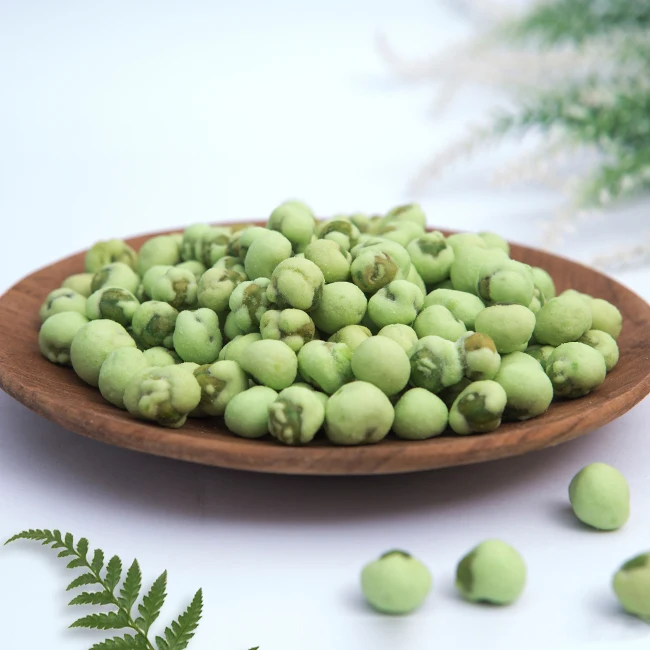 Prompt shipment Fried Green Peas Salted Natural Flavor At Factory Price From Vietnam Packing In Bulk or Retails
