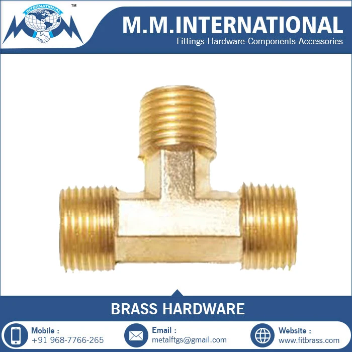Brass Tee for Pex Pipe Fitting pex water tube forged hose compression fittings manufacturing