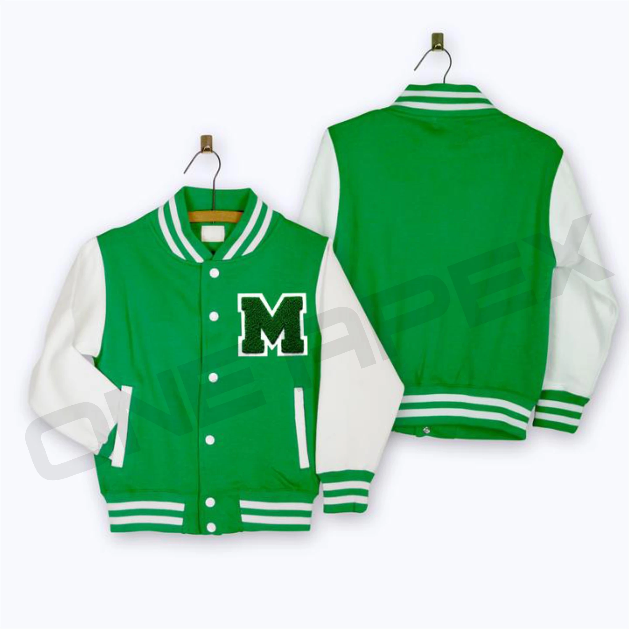 kids  style outdoor fashion lettermen jacket with fashion and leather sleeves custom design baseball jackets for Baby boy
