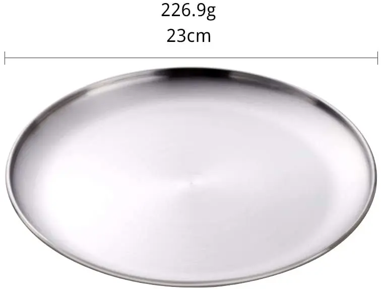 Reasonable Prices Round Stainless Steel Metal Rustic Serving Trays For Home & Restaurant Uses Manufacture in India