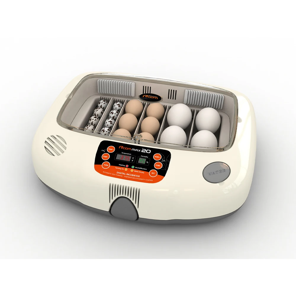 Artificial Intelligence Automatic Temperature & Humidity Control  Egg Incubator Rcom MAX 20