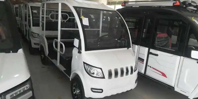 2020 new release freestyle four wheels open electric rickshaw for passengers