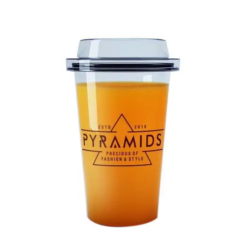 Transparent Mango Juice Beverages Bottle Label Sticker