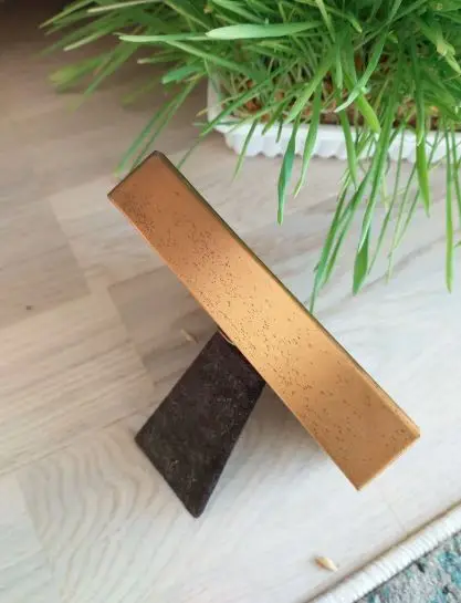 6x4 Decorative Brass & Copper Hanging Picture Frame Rectangular Shape Wholesale Gold Metal Glass Photo Frames Flower Design