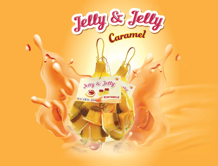 Hot seller from Vietnam Caramel Jelly and Pudding cup 375g bag with low price and high quality