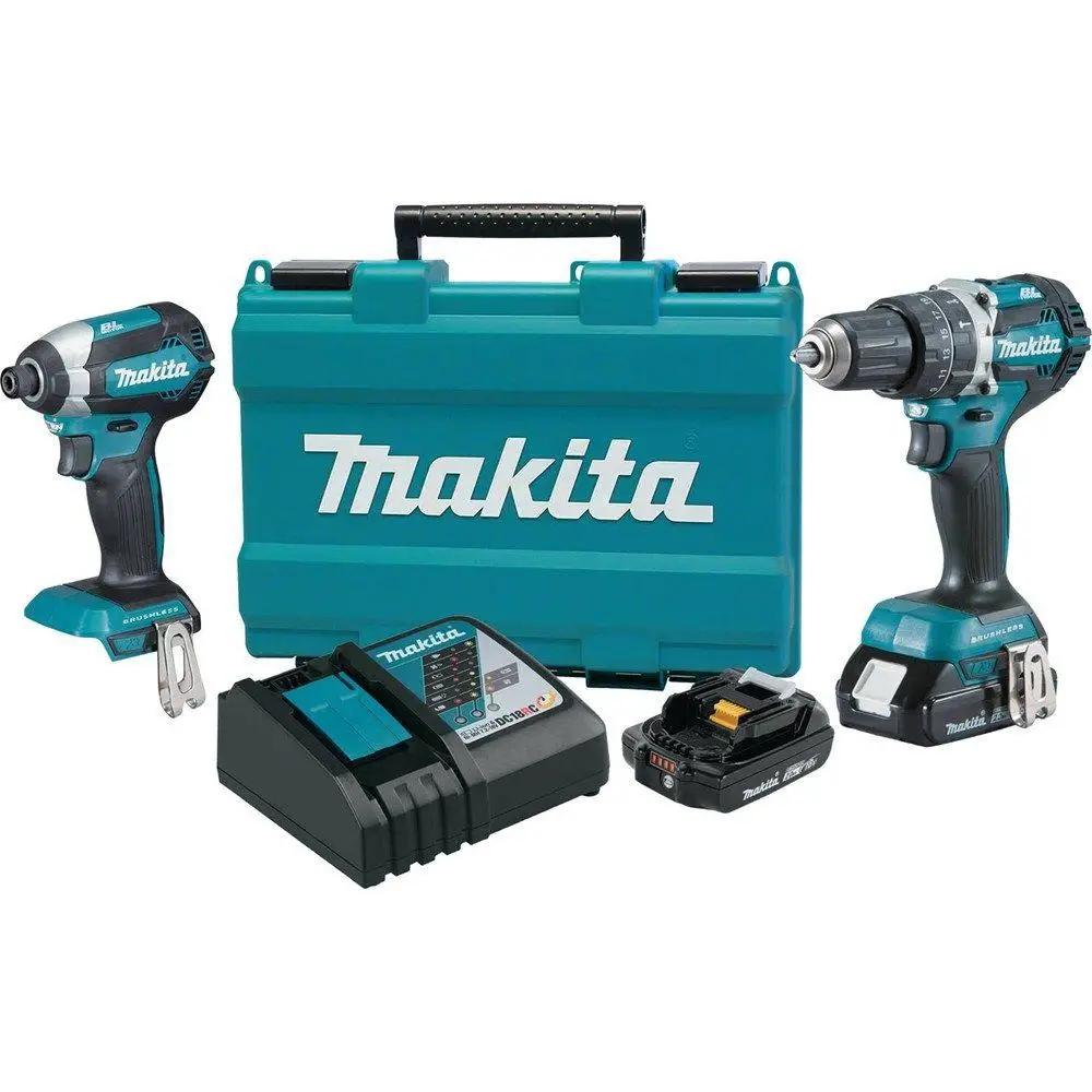 
Complete new Makitas XT1500 18-Volt LXT Lithium-Ion Cordless 15-Piece Combo Kit drill for cheap price. 