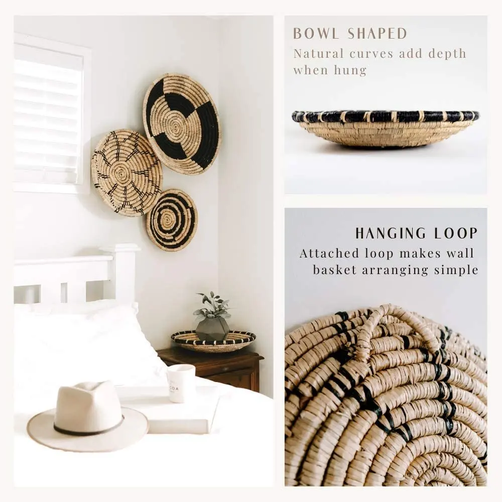 Вьетнам Лидер продаж плетеная вручную корзина из натуральных морских водорослей Настенный декор оптовая продажа от King Craft вьетнамский поставщик