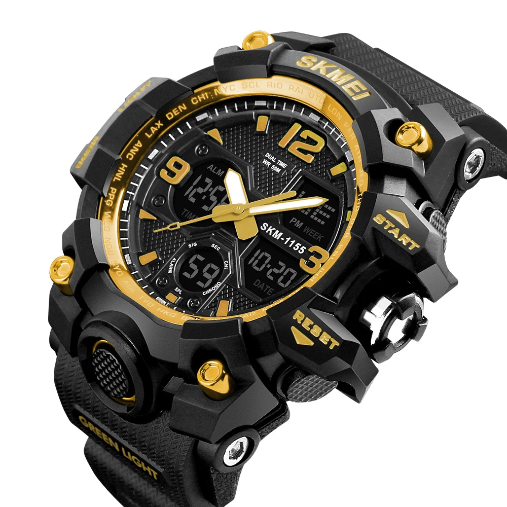  Самые продаваемые цифровые аналоговые спортивные часы relojes skmei