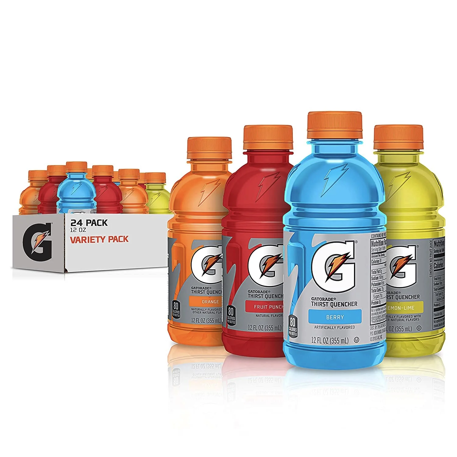 Gatorade Zero Sugar Thirst Quencher, Glacier Cherry Variety Pack Gatorade Classic Thirst Quencher, Variety Pack