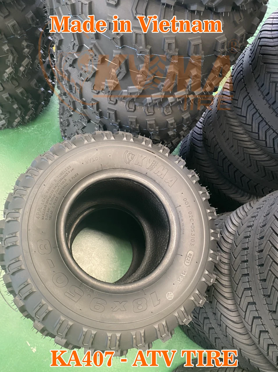 High Quality ATV Tires 18x9.5-8 with Cheap Price Made In Viet Nam New Design