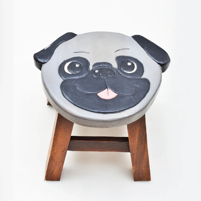 Высококачественный детский деревянный резная табуретка-B215 237 табуретка Мопса