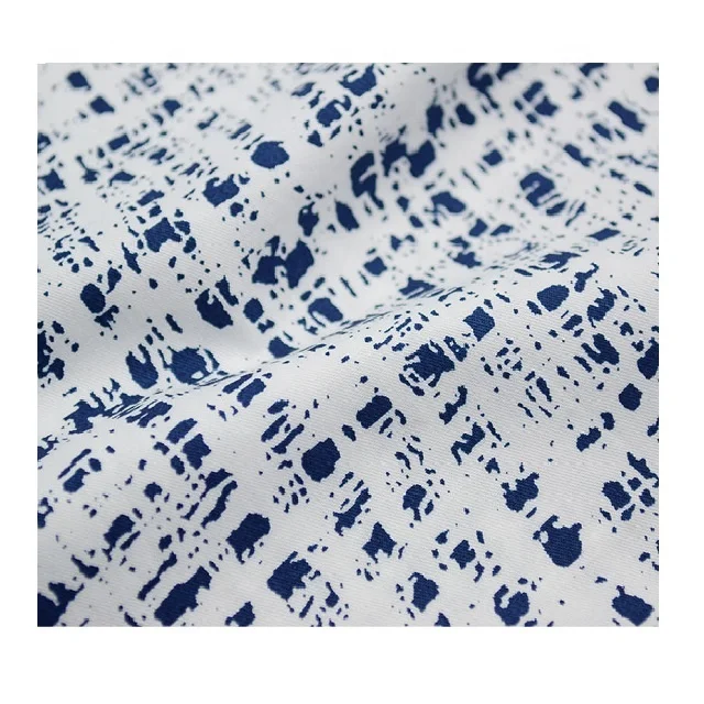 Unique Patch Printed Customized Color 100% Cotton Twill Fabric