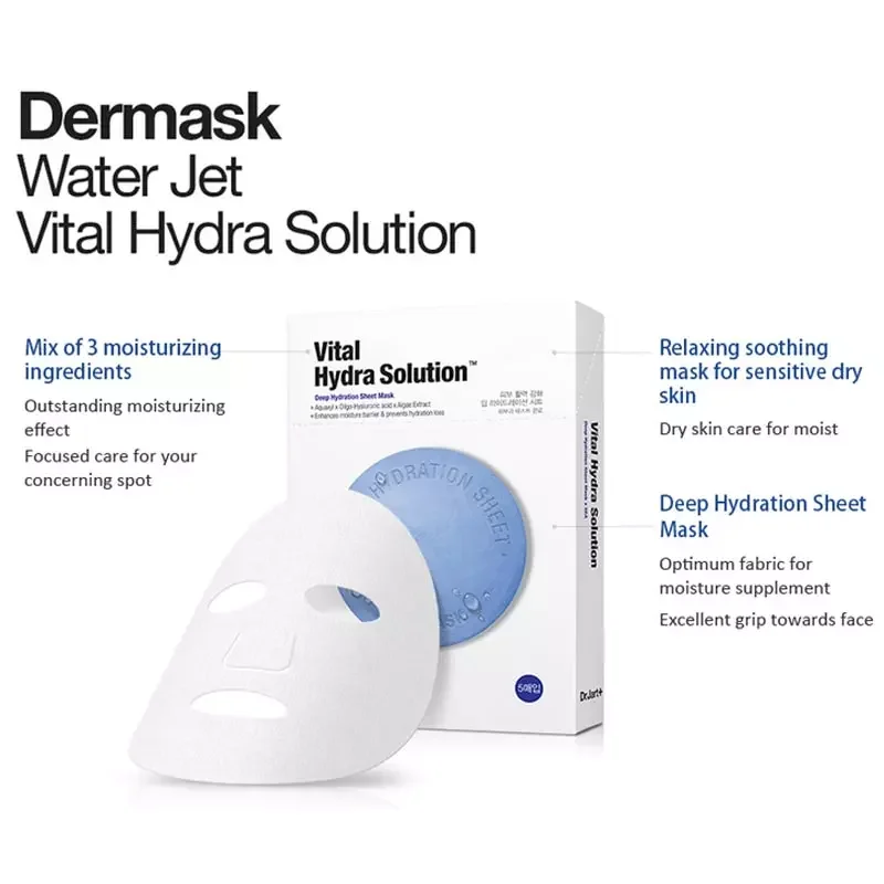 [OEM/ODM] Dr Jart+ DERMASK VITAL HYDRA SOLUTION 5-MASK VALUE PACK - made in Korea Cosmetic - Anti-wrinkle Anti-aging Whitening