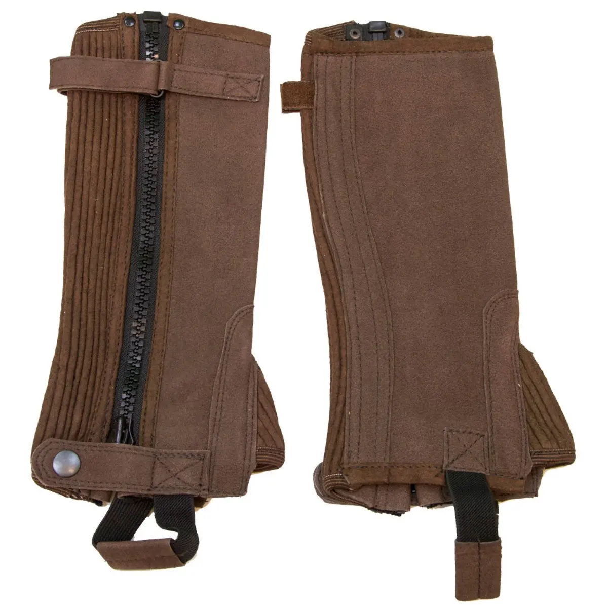 
Equestrian Wear Premium Brown leather Horse Riding Half Chaps, Men and women Fashion western. 
