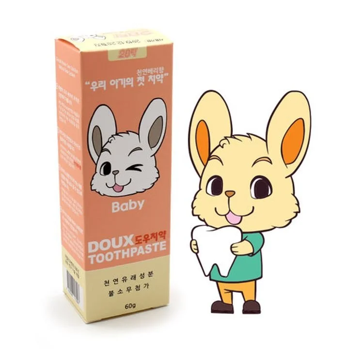
Korean ER.EL Kids baby non fluorine organic toothpaste teeth whitener whitening toothpaste 