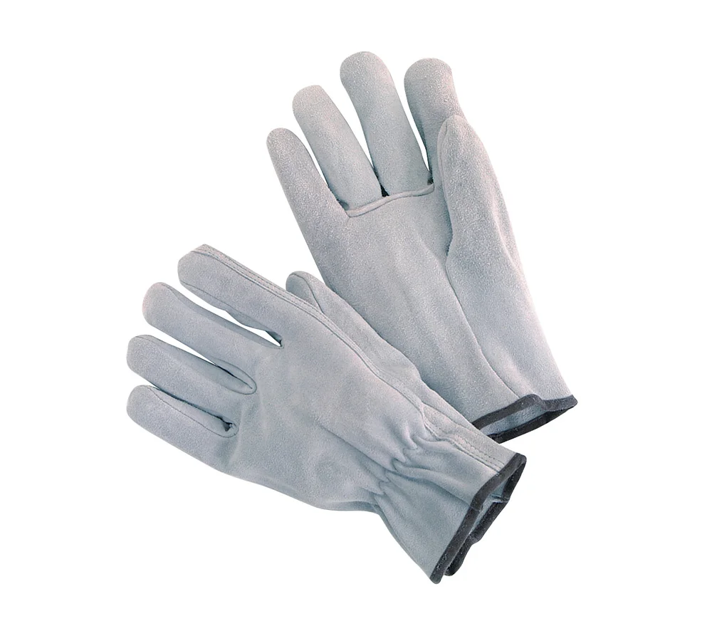 In Pairs Heavy Duty Durable Cowhide Leather Work Gloves  Driver Gloves for Truck Driving, Warehouse, Gardening Duty