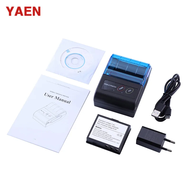 P.O.S | Blue tooth Thermal Receipt Mini Printer 58mm Cash Bill SRS Topup Restaurant Retail Ewallet Business Restaurant Barcode