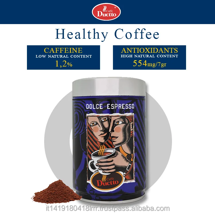 Italian Factory - 100% Arabica Light Roast - Roasted Ground Coffee - Italian Powder Coffee - Coffee Beans Arabica