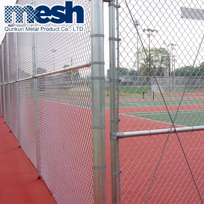 High quality galvanized 2m height dimensions chain link fence
