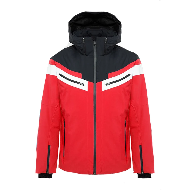 Модная зимняя водонепроницаемая Лыжная и зимняя одежда красного цвета для сноуборда, Мужская лыжная куртка на заказ