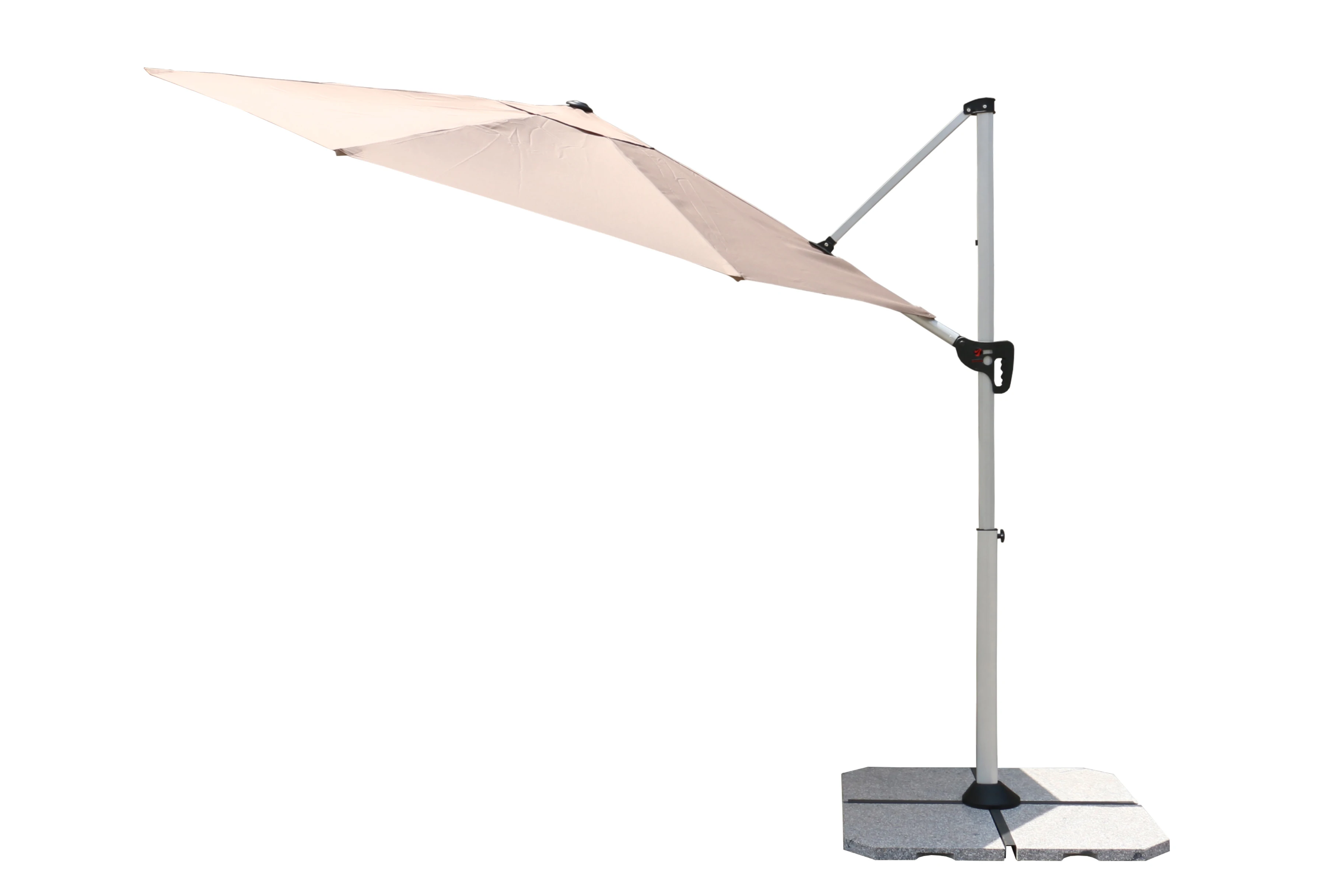 Folding Sun Outdoor Garden Outdoor Market Table Umbrella with Crank, 8 Ribs, Polyester Canopy