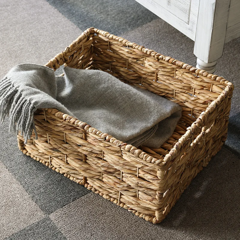 Декоративная плетеная деревянная корзина для хранения из ротанга, хит продаж на Amazon