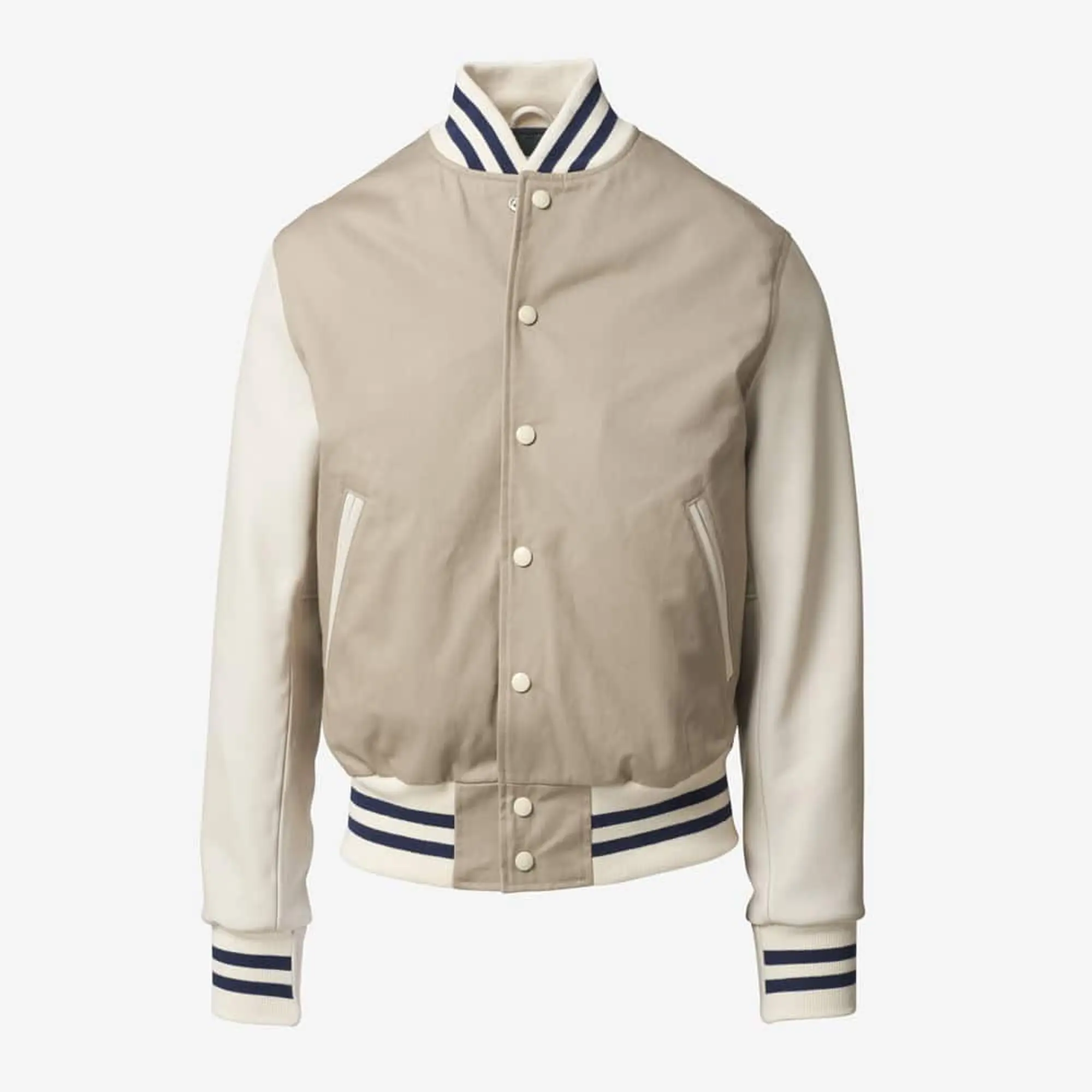 Hot Sale Varsity Jackets Satin Made Button Style Pullover Plus Sized College Men Bomber / Letterman Jackets