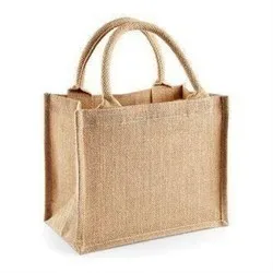 Custom Brand Logo Printed Jute Promotional Bag / Plain Medium Size Jute Bag Available At Low Price