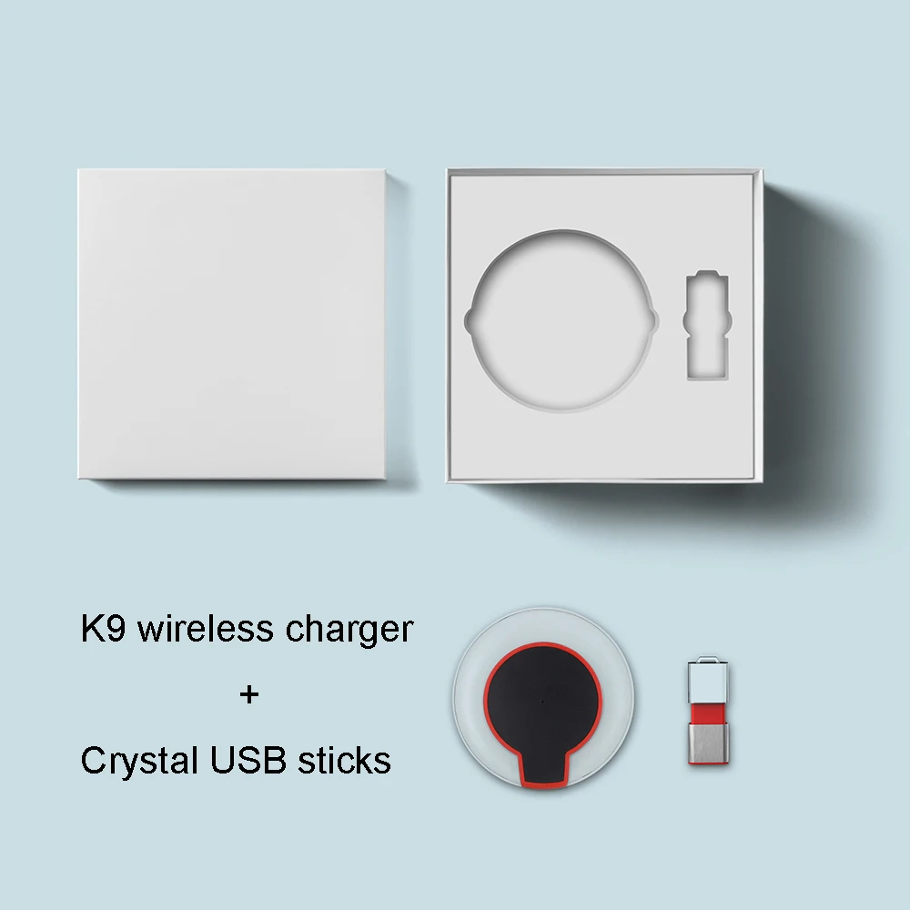 
Innovative crystal hot selling LED light USB flash drive and wireless charger new arrivals computer gadgets 