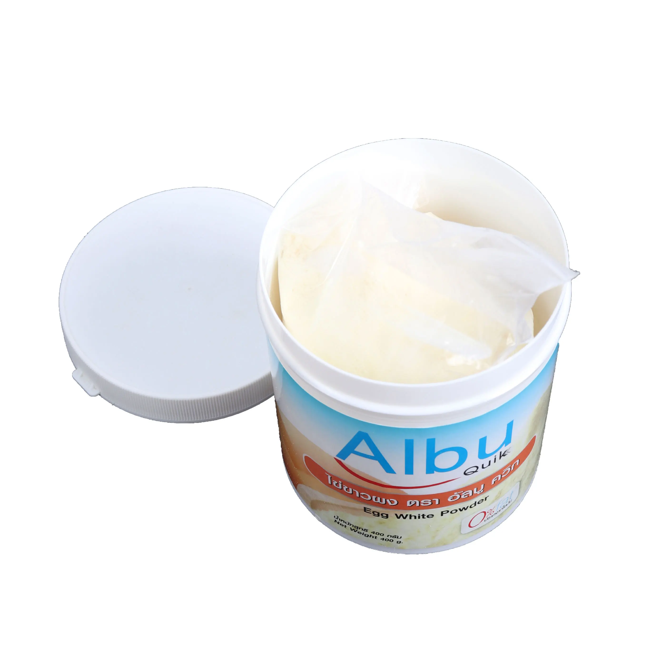 No Cholesterol and Fat 400g Natural Flavor Chicken Egg White Powder in Bottle Packing