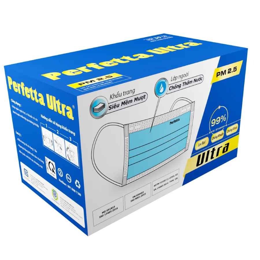  > 99% одноразовый Белый Синий идеальный ультра4-слойный медицинский чехол для лица