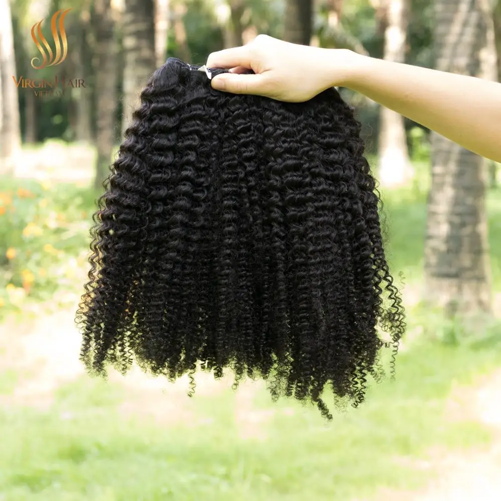 ( HOT 2020) Virgin 20 inch kinky curly aligned raw bundles Cambodian hair