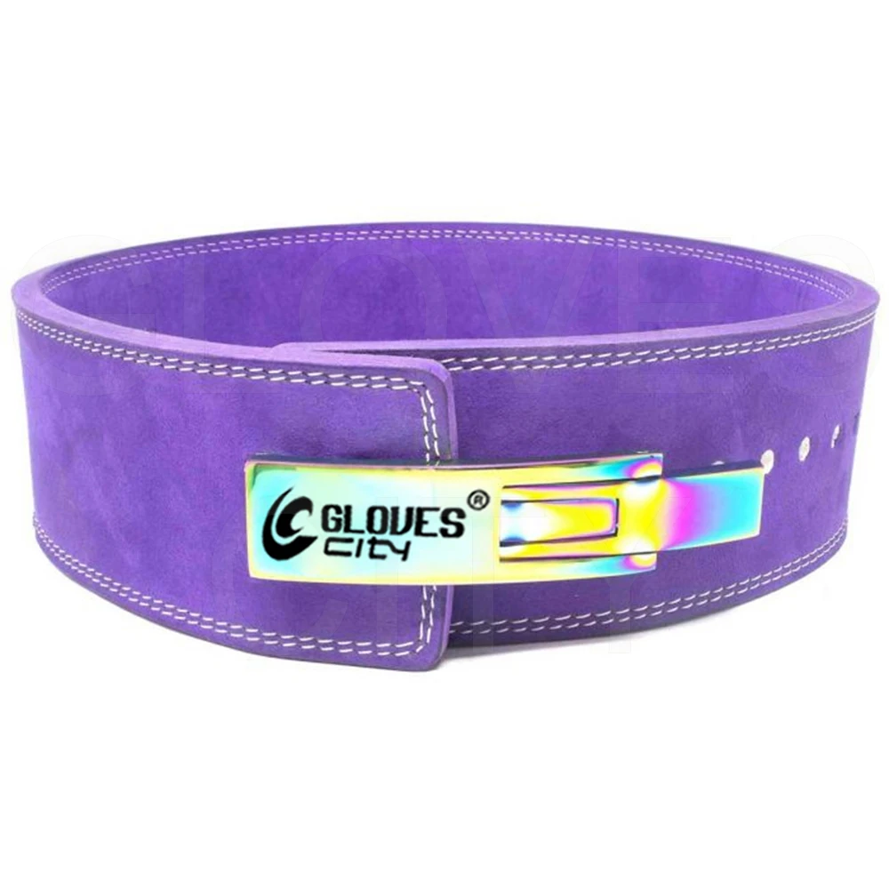 Customized 4 Inch 10-13 mm Heavy Leather Lever Belt for Weightlifting and Fitness Powerlifting with Customizable Logo