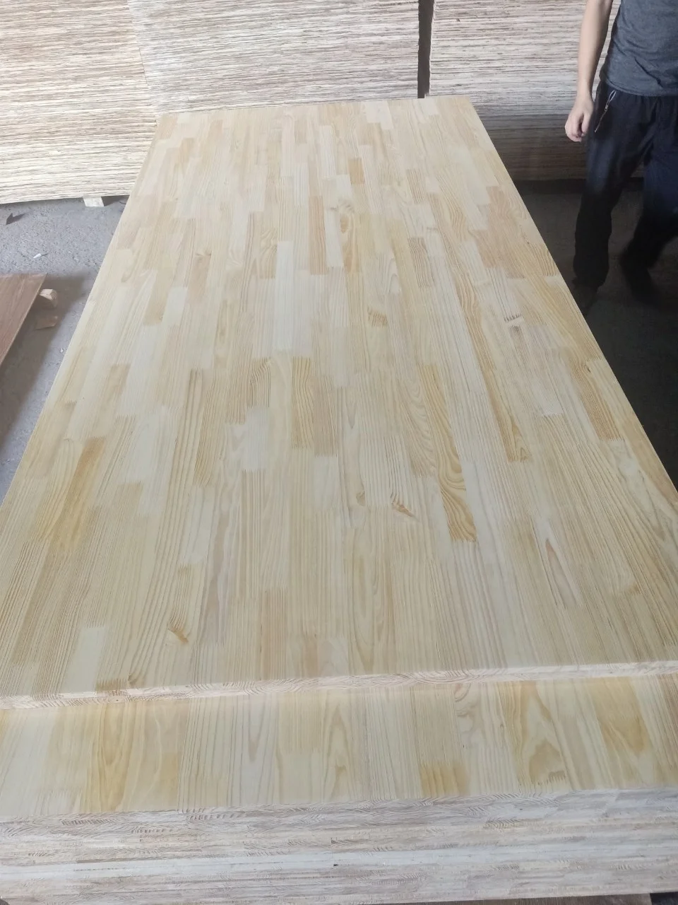 Pine Finger joint board- Rubber wood panel- Rubber finger joint board - custom wood cutting board