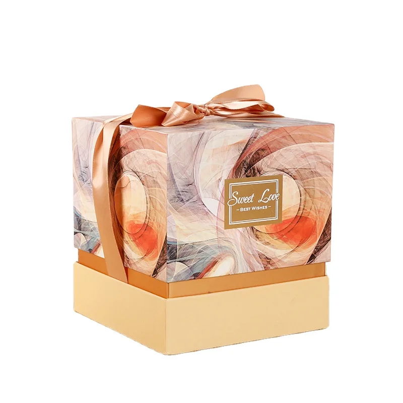 Custom romantic party wedding favor paper balloon surprise box,lovely birthday explosion gift box caixa de presentees