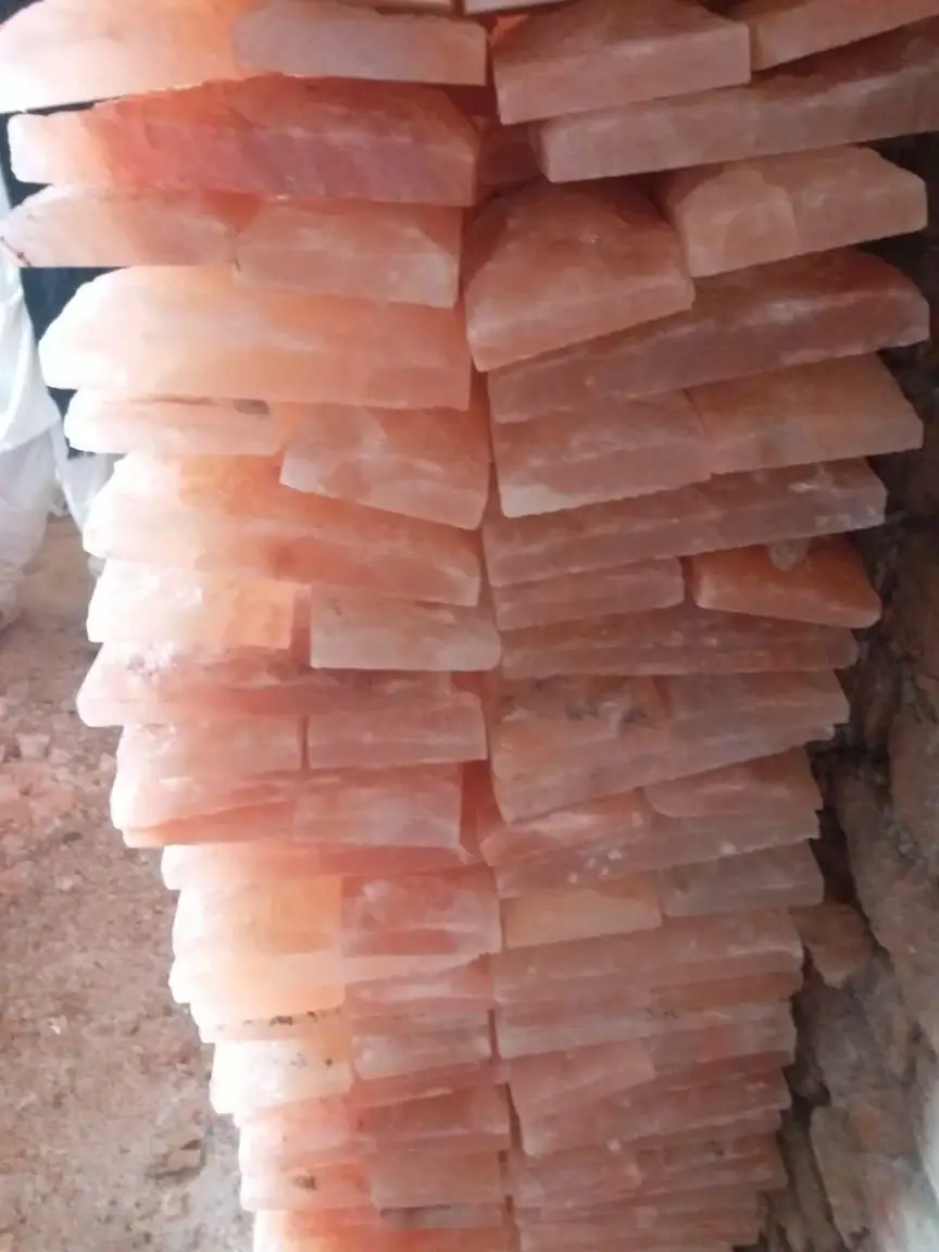  Himalayan Salt Tile 1x4x8 one side natural