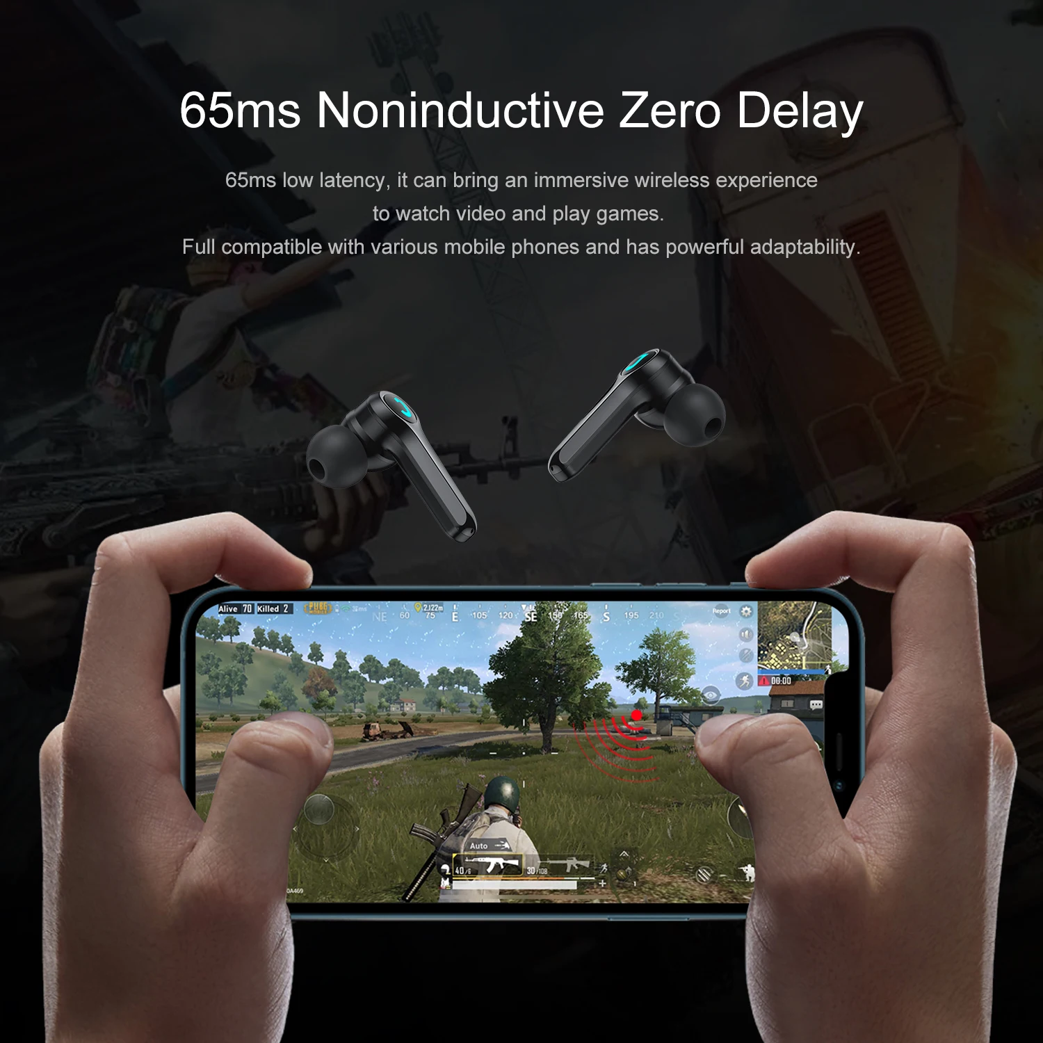 JOYROOM JR-TP1 2021 new arrival in ear gaming earphone BT 5.0 stable transmission wireless earbuds for mobile smartphone