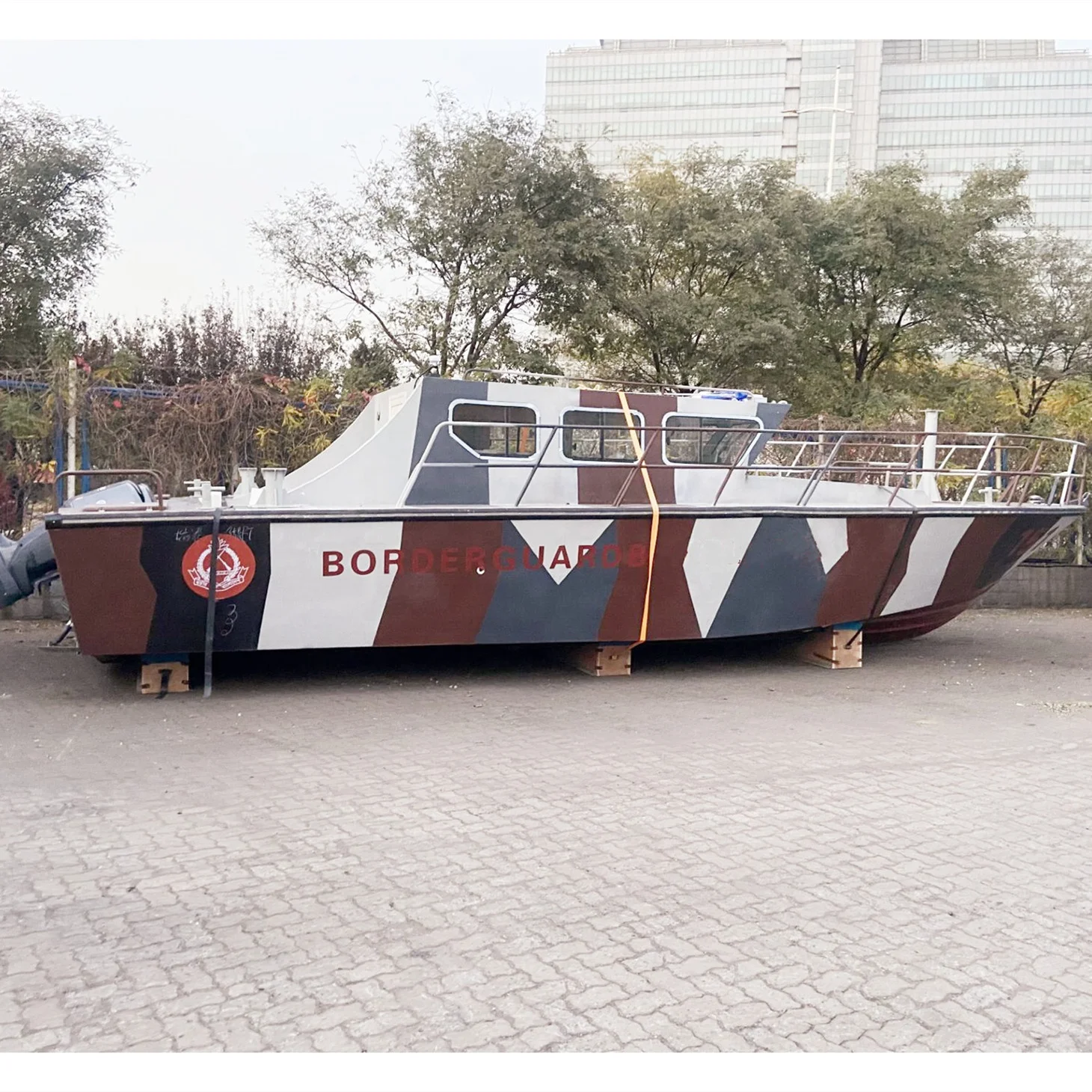 YAMANE 38ft All Welded Aluminum Pilot Patrol Boat Big Space Open Sea Traffic Signal for Sale