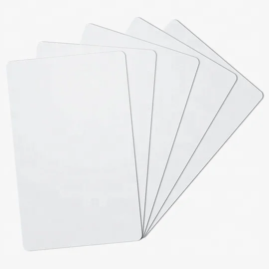 Plain white PVC cards for Thermal printers / ATM card sized thermal smart cards