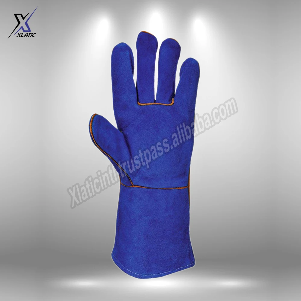 2021-22 Top sales Work Gloves High Quality Industrial Jaguar Cow Leather Work Gloves For Sale low MOQ