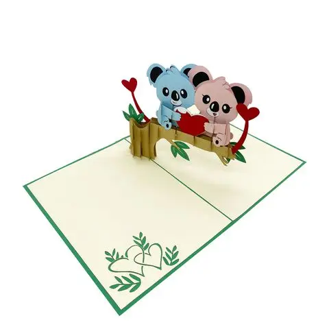 Куала пара 3D всплывающие открытки подарки и поделки ручной работы вьетнамская художественная бумага Бестселлер самый популярный товар