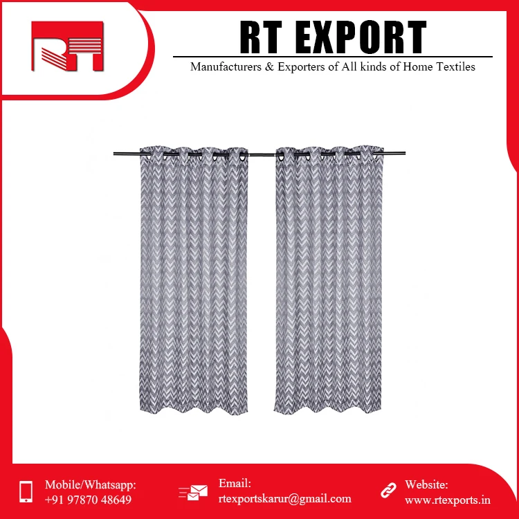 Good Quality Hot Sale Customized Design Modern Style 100% Cotton Linen Window Curtains for Living Room