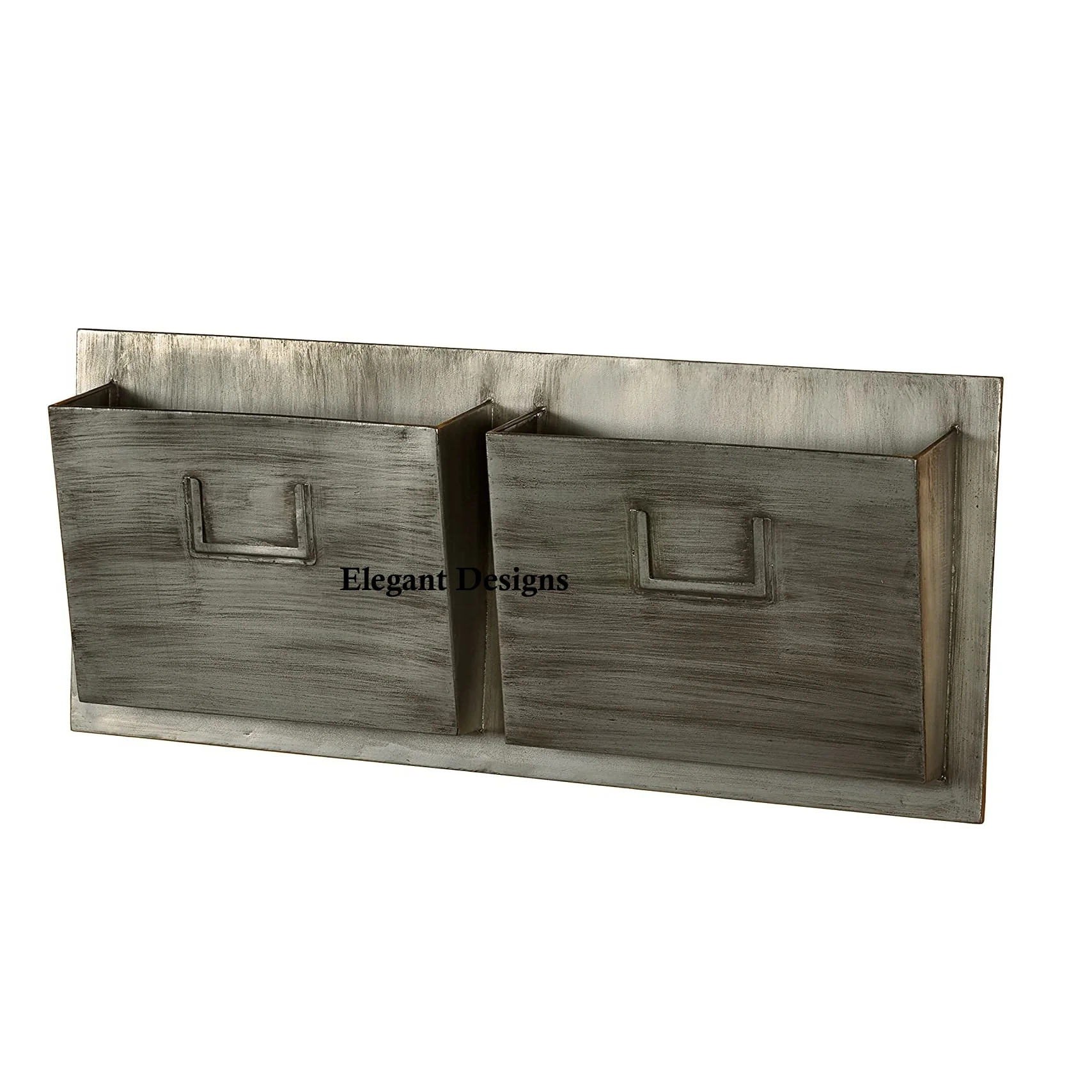 Creative Designer Latest Arrival  Iron Galvanized Planter Handmade Low Price Vintage Pocket Decorative Hot Sale Planter