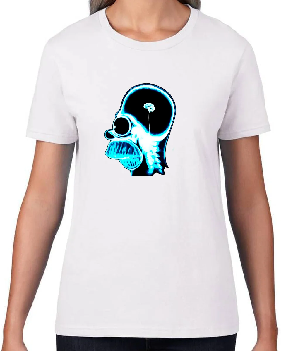 
X Ray Homer Simpson WOMEN GRAPHIC ART DESIGN HIGH QUALITY ESSENTIAL T-Shirt... 