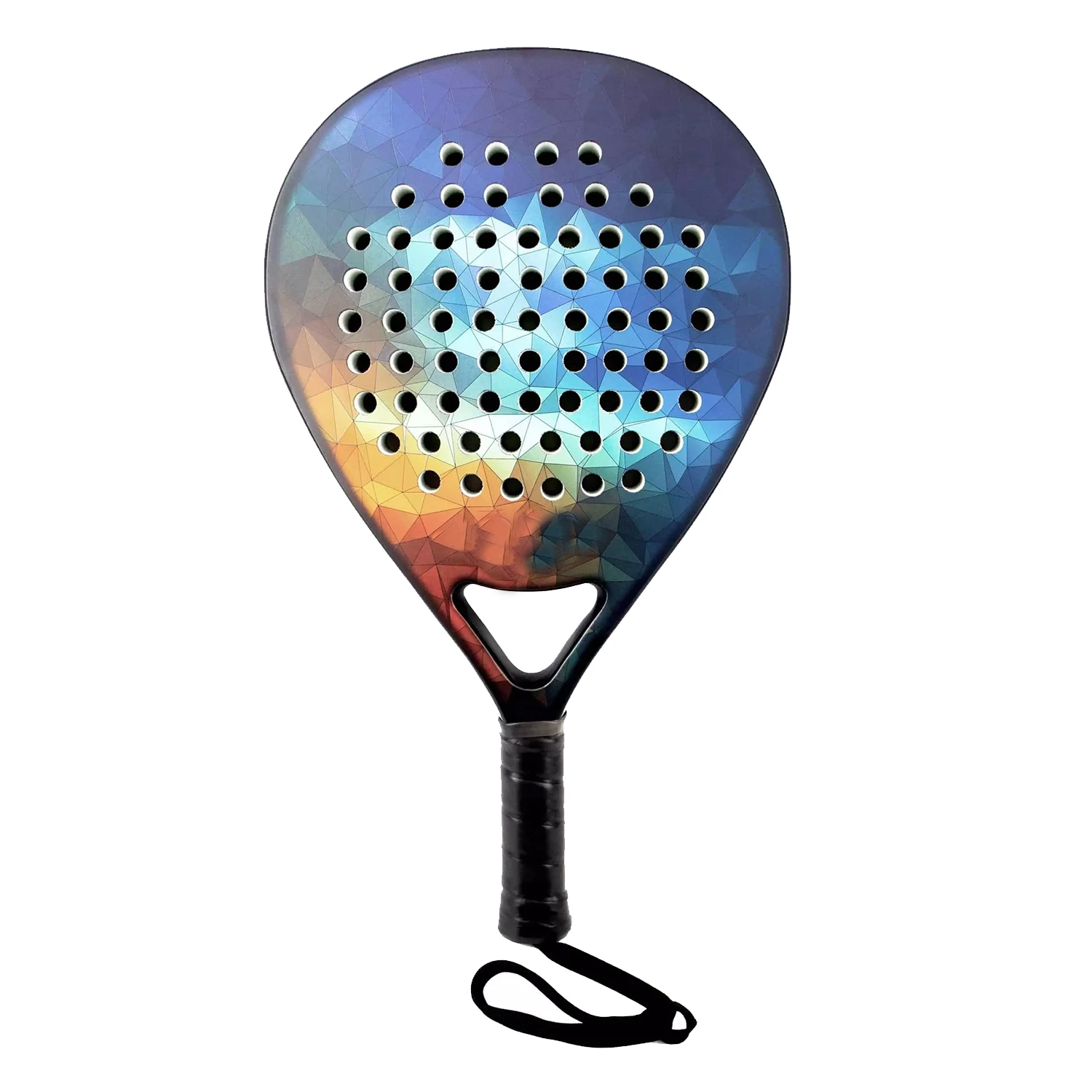 Best Sells Tennis Paddle Racket Paddle Carbon Fiber Surface with Diamond Shape POP Paddle Rackets