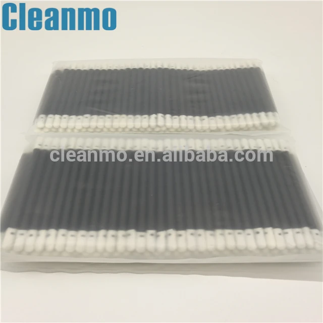 Black handle double round head polyester swab for cleaning electronics and Devices. (Wholesale Best Price)