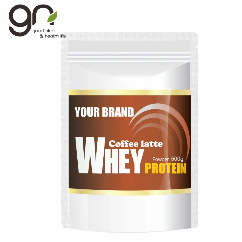 
coffee latte flavor Whey Protein powder could make strengthen muscles and lose weight that we accept OEM - ODM 