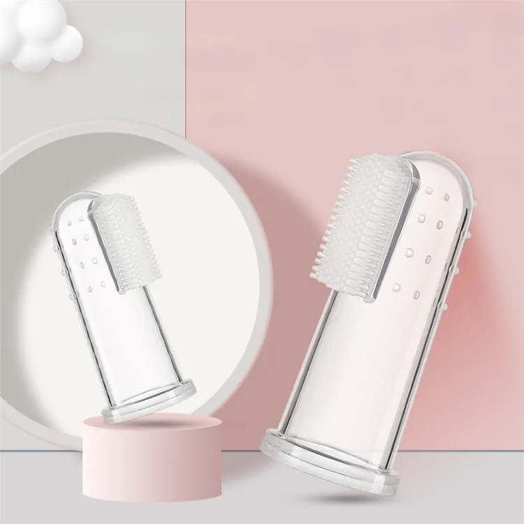 Puppy Soft Teeth Brush Pet Silicone Finger Toothbrush for Dogs and Cats Dental Care